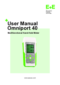 Thumbnail of document Manual - Omniport 40 Multifunctional Hand-held Meter